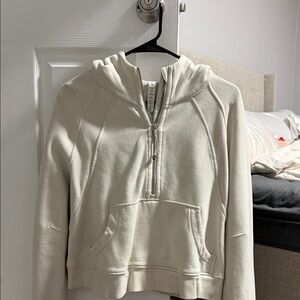 Cream Lululemon Half-Zip